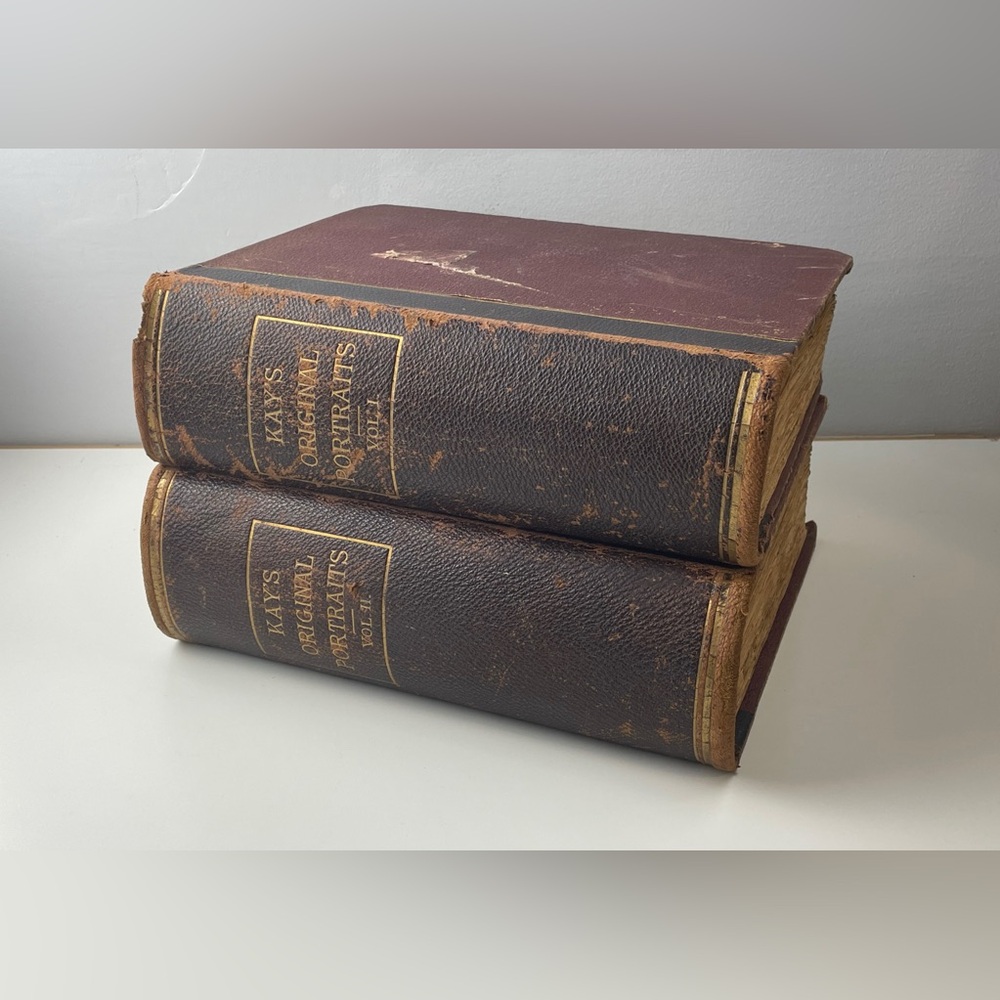 Antique Books: Kay's Original Portraits 2 volume set PART 1